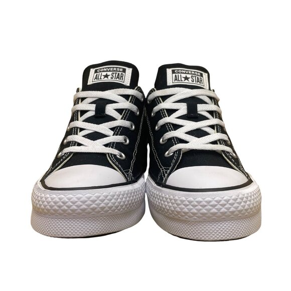 Converse Kids Black & White Canvas Lace-Up Low-Top All Star Sneakers Size 6-New - Picture 2 of 8